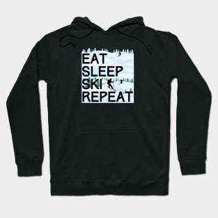 Eat Sleep Ski Repeat Hoodie